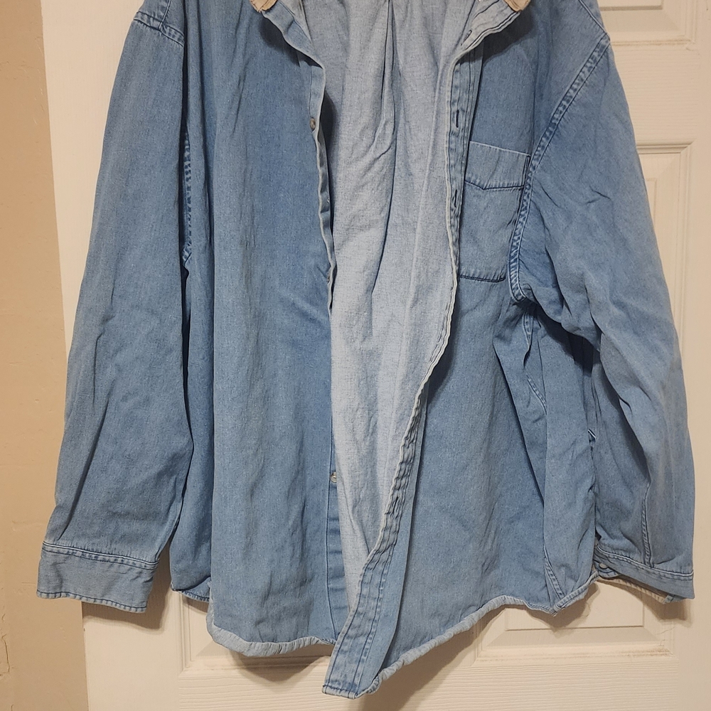 Roundtree & Yorke Blue Denim Shirt